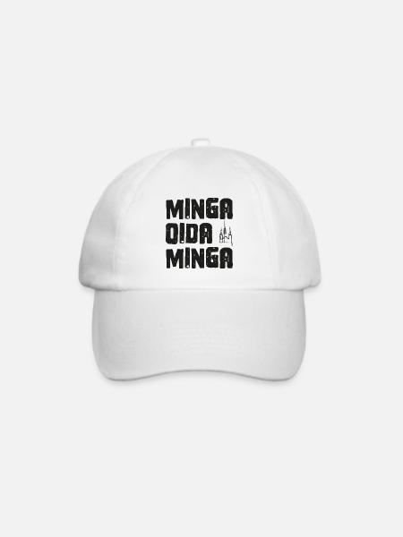 Minga Oida Minga - München Alter München - Baseballkappe - Weiß/Weiß