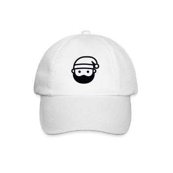 Kleiner Weihnachtsmann - Baseballkappe - Weiß/Weiß - Vorne