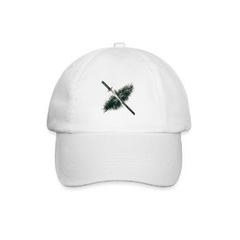 Kohlezeichnung von Katana - Baseballkappe - Weiß/Weiß - Vorne