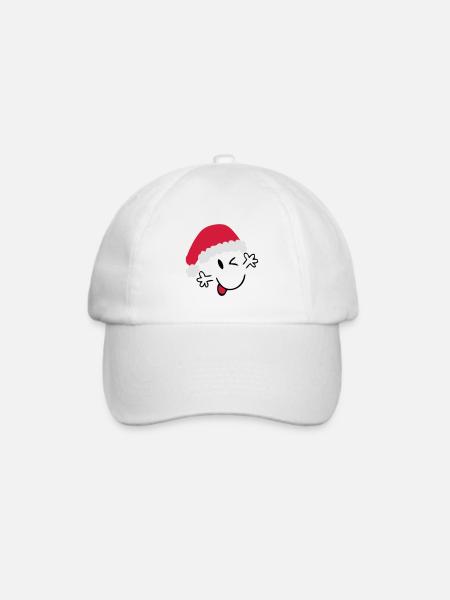 Santa Claus - Baseballkappe - Weiß/Weiß