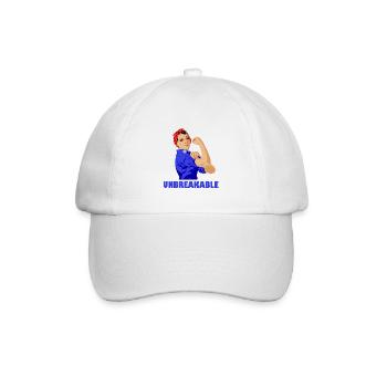 Unbreakable Strong Women Girl Power Feminismus - Baseballkappe - Weiß/Weiß - Vorne