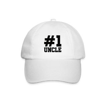 Bester Onkel Schlechter Einfluss Familie Geschenk - Baseballkappe - Weiß/Weiß - Vorne