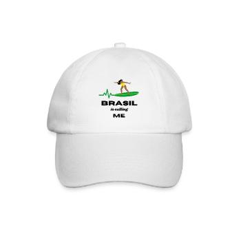 Brasil is calling ME - Baseballkappe - Weiß/Weiß - Vorne