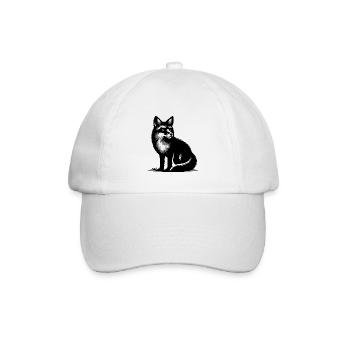 Niedlicher schlauer Fuchs - Baseballkappe - Weiß/Weiß - Vorne