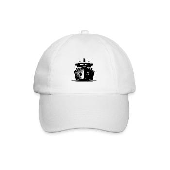 Modellbau Schiff Bootsbauer Frachter - Baseballkappe - Weiß/Weiß - Vorne