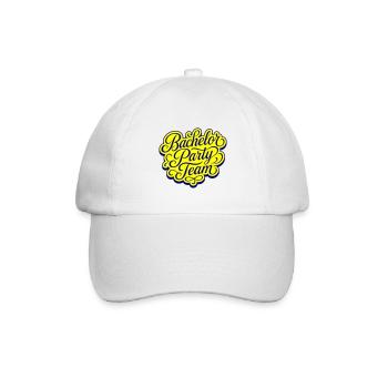 Bachelor Party Team - Baseballkappe - Weiß/Weiß - Vorne