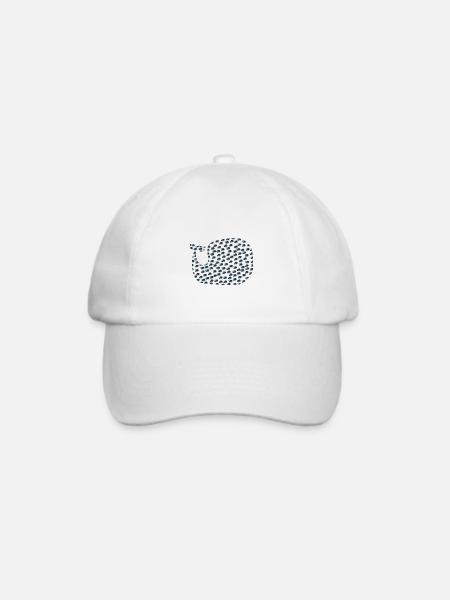 Kleine Wale - Baseballkappe - Weiß/Weiß