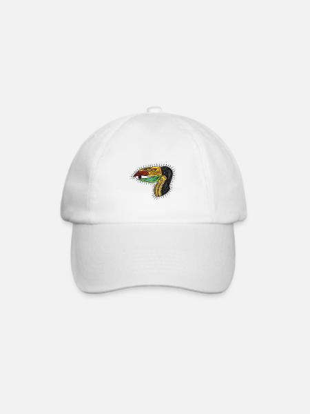 Mandala Tucan colour - Baseballkappe - Weiß/Weiß