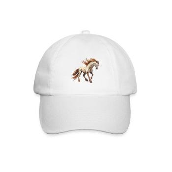 Wildpferd - Baseballkappe - Weiß/Weiß - Vorne