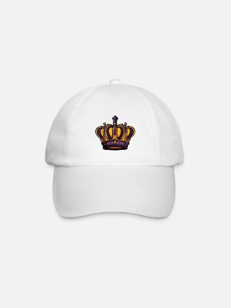 Krone - Baseballkappe - Weiß/Weiß