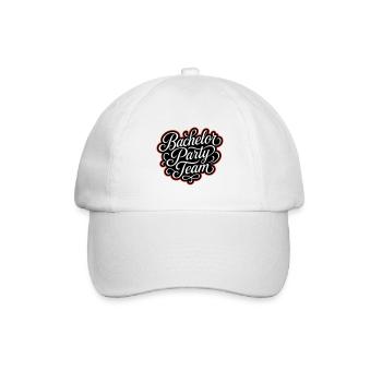 Bachelor Party Team - Baseballkappe - Weiß/Weiß - Vorne