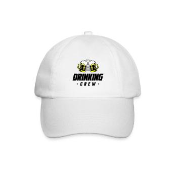 Drinking Crew Bier - Baseballkappe - Weiß/Weiß - Vorne