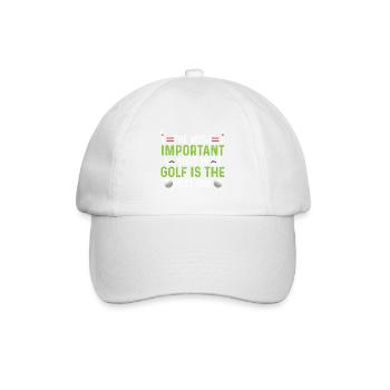 Wichtiger Schuss Sportler Gift - Baseballkappe - Weiß/Weiß - Vorne