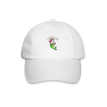Moomaid Lustige Kuh Meerjungfrau Sarkasmus Geschenk - Baseballkappe - Weiß/Weiß - Vorne