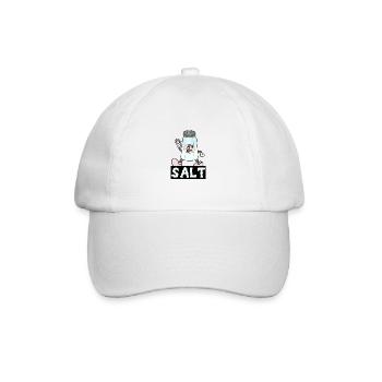 Kawaii Salzstreuer Halloween Kostüm Bester Freund - Baseballkappe - Weiß/Weiß - Vorne