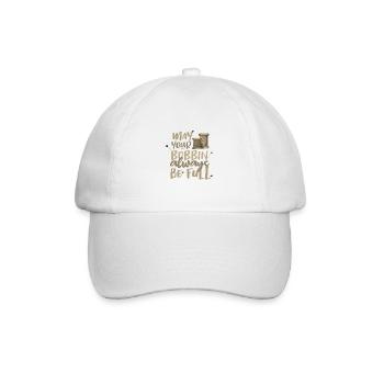 Näherin Geschenk Möge Ihre Spule immer voll sein - Baseballkappe - Weiß/Weiß - Vorne