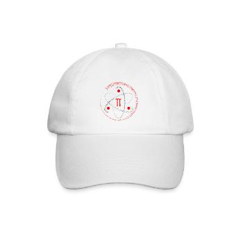 Pi Zahl rotieren - Baseballkappe - Weiß/Weiß - Vorne