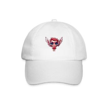 Amor / Liebe / Pfeil / Herz / Valentinstag - Baseballkappe - Weiß/Weiß - Vorne