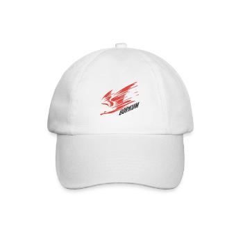 Borkum Sturzflug Tiefflieger Möwe Urlaub T-Shirt - Baseballkappe - Weiß/Weiß - Vorne
