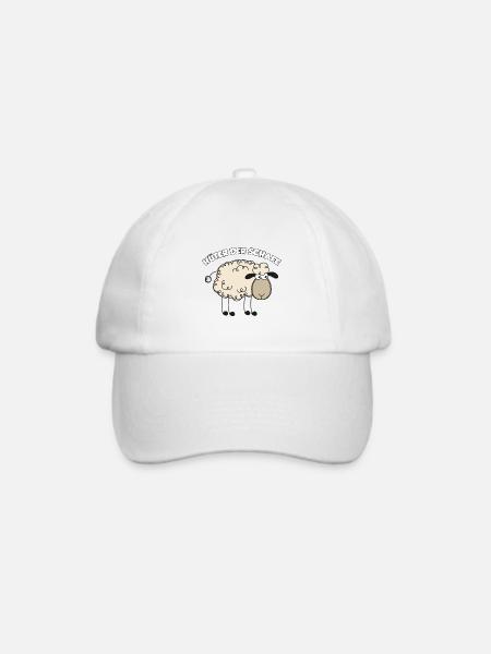 Hüter der Schafe - Baseballkappe - Weiß/Weiß