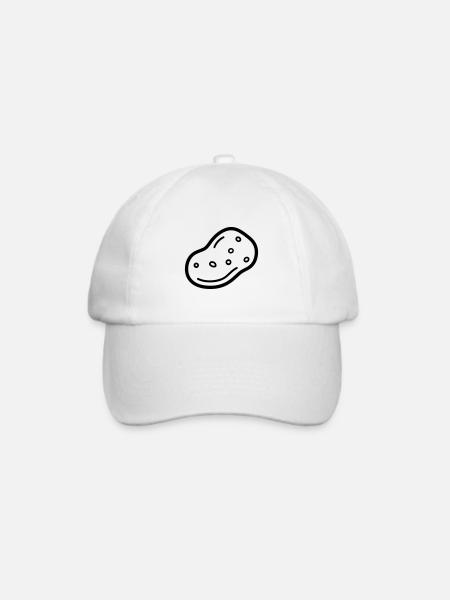 Kartoffel - Baseballkappe - Weiß/Weiß