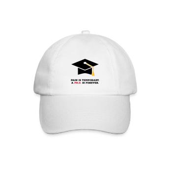 phd - Baseballkappe - Weiß/Weiß - Vorne