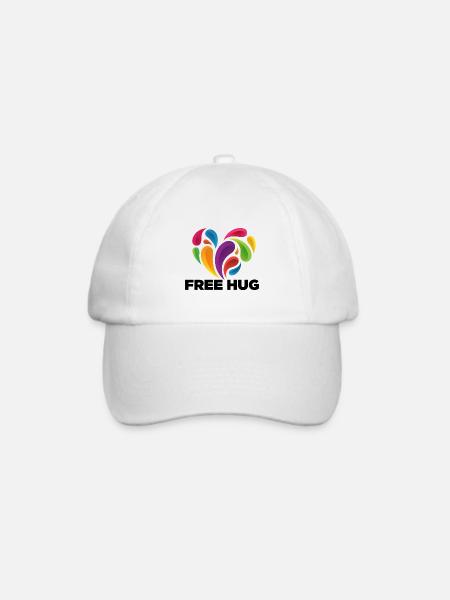 Freie Umarmung - Baseballkappe - Weiß/Weiß