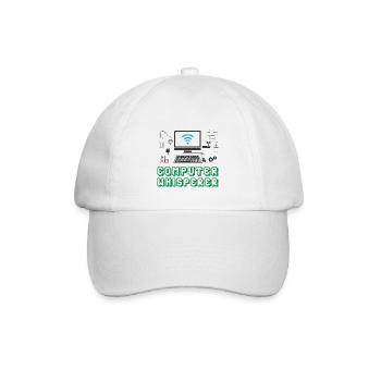 Computer Flüsterer - IT Support PC - Baseballkappe - Weiß/Weiß - Vorne