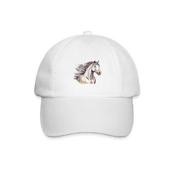 Wildpferd - Baseballkappe - Weiß/Weiß - Vorne
