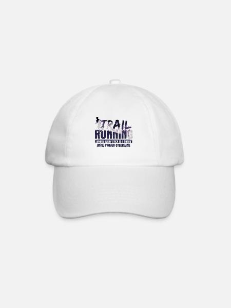 Berg-Laufen Für Läufer Trailrunning - Baseballkappe - Weiß/Weiß