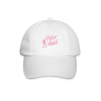 Pälzer Mädel Pfälzerin Pfalz Wandern - Baseballkappe - Weiß/Weiß - Vorne