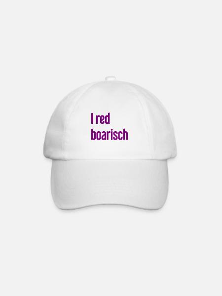 I red boarisch - Baseballkappe - Weiß/Weiß