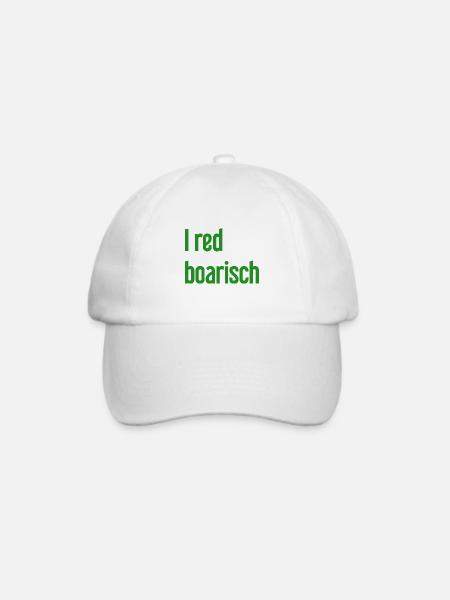 I red boarisch - Baseballkappe - Weiß/Weiß