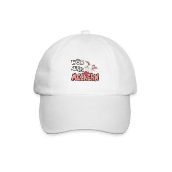Hör auf zu meckern für eine Frau oder Mädchen - Baseballkappe - Weiß/Weiß - Vorne