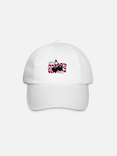 Süße KirschenTrendy Cherry Streetwear - Baseballkappe - Weiß/Weiß