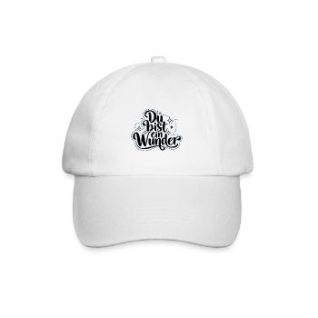 Du bist ein Wunder - Baseballkappe - Weiß/Weiß - Vorne