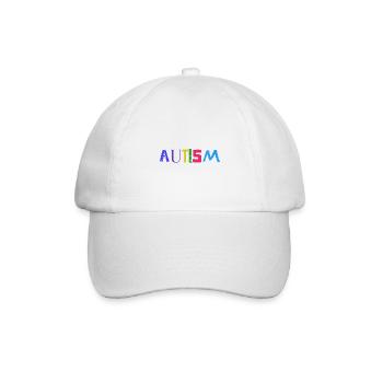 AUTISMUS - Autism Geschenk awareness Bunt - Baseballkappe - Weiß/Weiß - Vorne