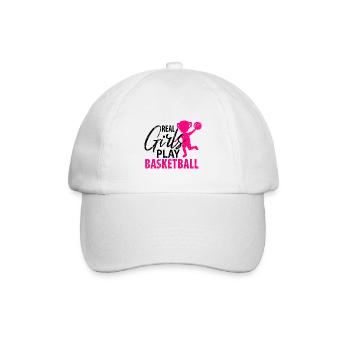 Basketballspieler Basketball Basketballer Damen - Baseballkappe - Weiß/Weiß - Vorne