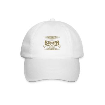 Schreiner wie der Schreiner kanns keiner - Baseballkappe - Weiß/Weiß - Vorne