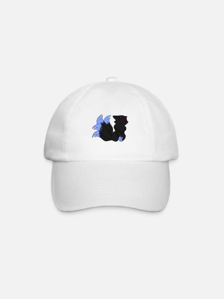 Dark Kitsune / Geschenkidee - Baseballkappe - Weiß/Weiß