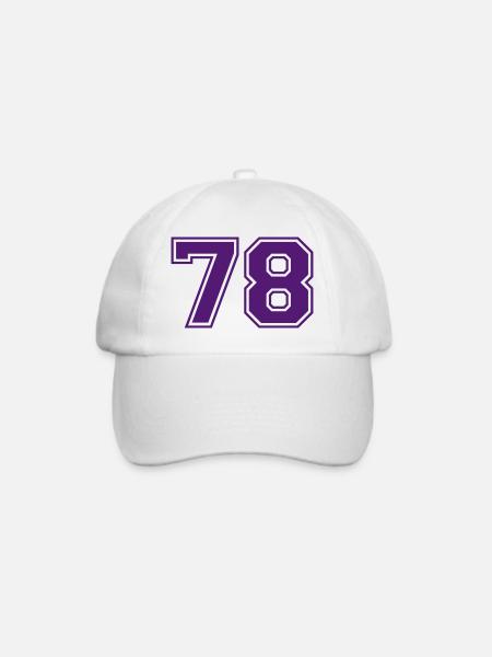 78 - Baseballkappe - Weiß/Weiß