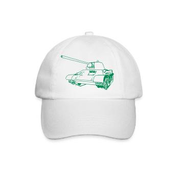 T-34 - Baseballkappe - Weiß/Weiß - Vorne