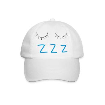 sleep - Baseballkappe - Weiß/Weiß - Vorne