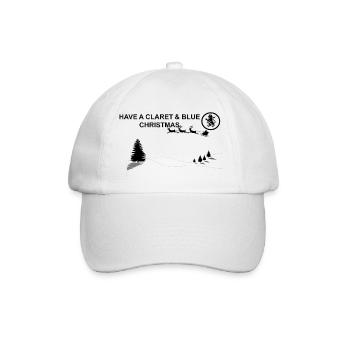 Claret und Blue Xmas - Baseballkappe - Weiß/Weiß - Vorne