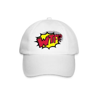 WTF - Baseballkappe - Weiß/Weiß - Vorne