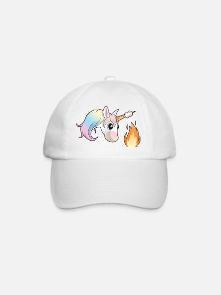 Unicorn Marshmallow - Baseballkappe - Weiß/Weiß
