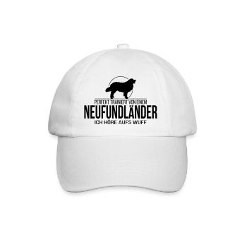 NEUFUNDLÄNDER wuff - Baseballkappe - Weiß/Weiß - Vorne