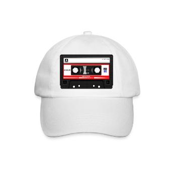Kassette - Baseballkappe - Weiß/Weiß - Vorne