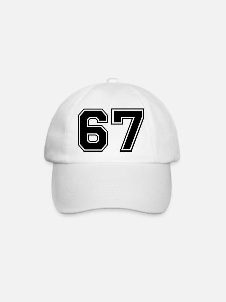 67 - Baseballkappe - Weiß/Weiß