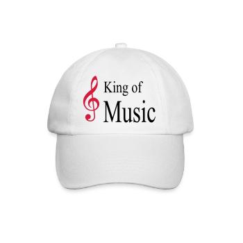 musik - Baseballkappe - Weiß/Weiß - Vorne